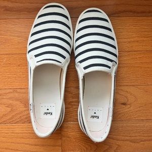 Hatch Maternity Keds in Black and Cream Stripe - 10